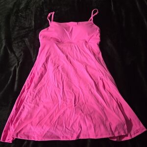 Hot pink mini active dress
